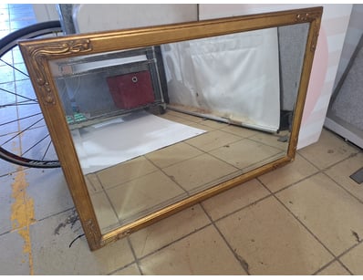 Wall Mirror, Timber Style, Gold Finish

Dimensions...