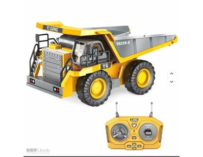 RC Dump Truck 2.4Ghz 9CH 1/24 Scale Alloy and Plas...