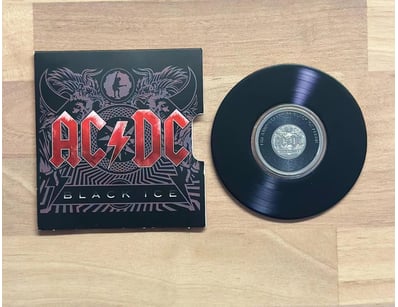 2023 AC/DC BLACK ICE 20C COLOURED COIN IN ALBUM SL...