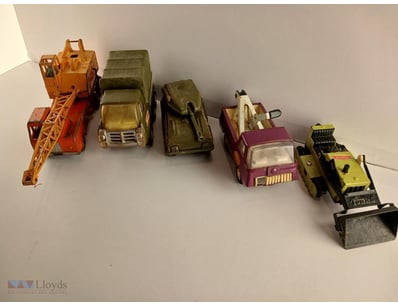 Lot Of Vintage Toy Vehicles Comprising Dinky Super...