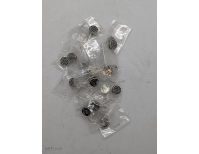 COLLECTION OF SILVER COLOURED LOCKET CHARMS WITH B...