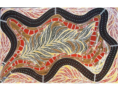 CHARLIE DJURRITJINI (1952 - )

Original Acrylic ...