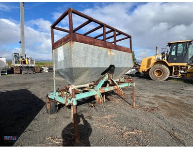 Galvanised Fertiliser / Feed Bin on Towable Chassi...