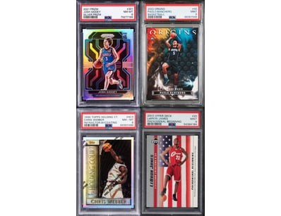 PSA GRADED NBA ROOKIE SENSATIONS! LEBRON JAMES PSA...