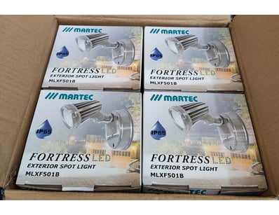 RRP $799.60 BULK LOT - QTY x8 Martec IP65 Fortress...