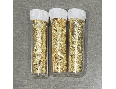 VIAL FULL OF GOLD LEAF/FLAKE X 3  



311204+114