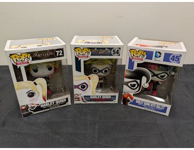 FUNKO POP! HARLEY QUINN COLLECTIBLE FIGURES - LOT ...