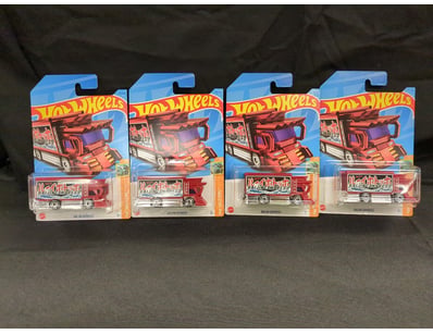 4 X HOT WHEEL TREASURE HUNTS INCLUDING RAJIN EXPRE...