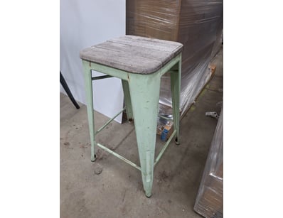 Bar Stool, Green Finish

Dimensions H:63cm W:40c...