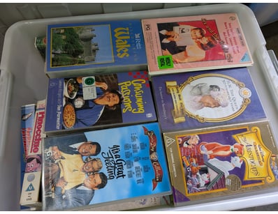 Collection of VHS Tapes Including Shrek 2, Sleepin...