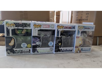 MARVEL FUNKO POP COLLECTION - VENOM, BLACK PANTHER...