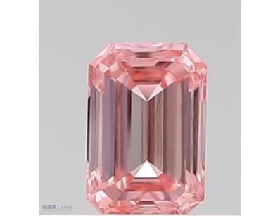 LAB GROWN DIAMOND EMERALD 0.44CT PINK VS2        
...