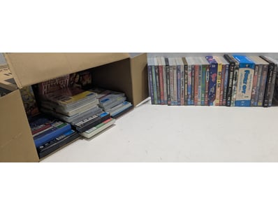 Extensive DVD collection comprising ,multiple genr...