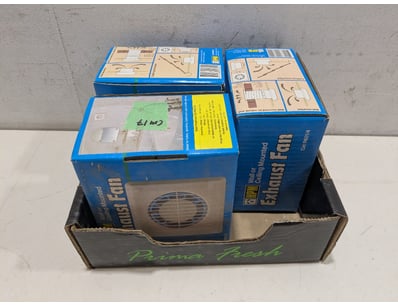 Lot comprising  HPM wall or ceiling mounted exhaus...