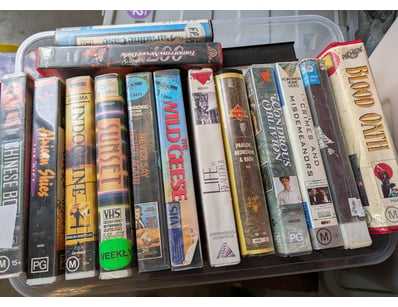 Collection of VHS Tapes Including The Wild Geese, ...