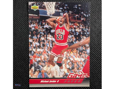 1992-93 UPPER DECK MICHAEL JORDAN "GAME FACES" INS...