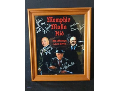 MEMPHIS MAFIA RIO "WE ALWAYS LIVE ELVIS" SIGNED PH...