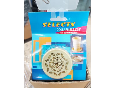BOX LOT - QTY 48 x Plastic collapsible cups

pla...