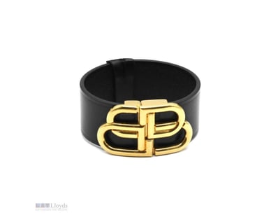 BALENCIAGA BLACK BB LEATHER BRACELET

Material
Lea...