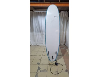Apex surfboard with Surfboard Leash attachted

