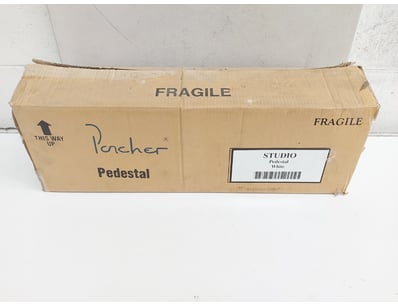 Porcher Studio white ceramic pedestal basin. This ...