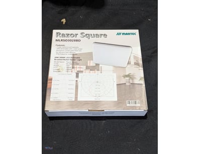 RRP $399.80 BULK LOT - 4 x Martec Razor Square LED...