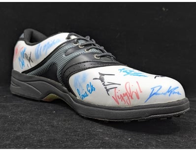 SIGNED GOLF SHOE WITH VARIOUS PLAYER SIGNATURES
...