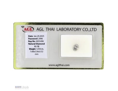 1.018CT CERTIFIED, NATURAL DIAMOND     

Oval Bril...