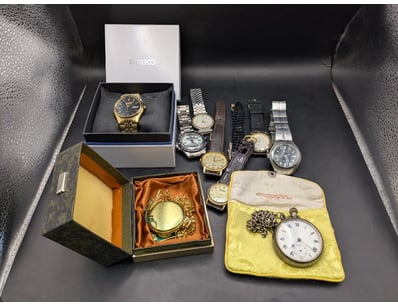 Watches, including wrist and pocket watches 

So...