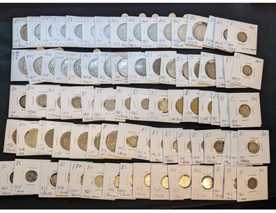 BRITISH & AUSTRALIAN SILVER & BASE METAL COINS COL...