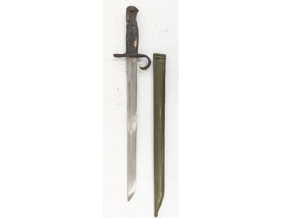 ANTIQUE MILITARY BAYONET WITH STEEL SCABBARD

Item...