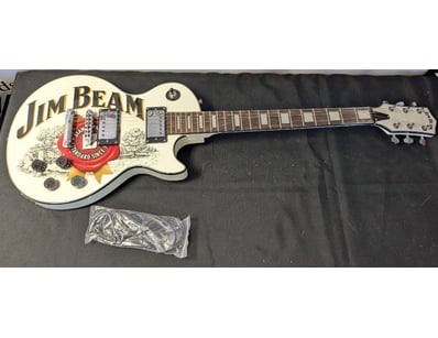 JIM BEAM COMMEMORATIVE ELECTRIC GUITAR WITH LEAD
...