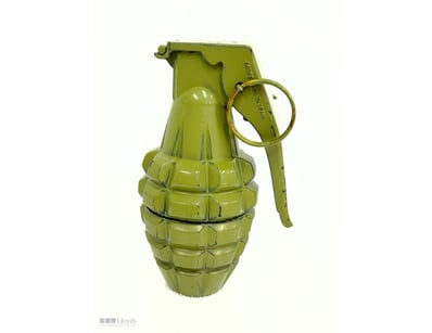 VINTAGE DENIX SPAIN HAND GRENADE MODEL - DECORATIV...