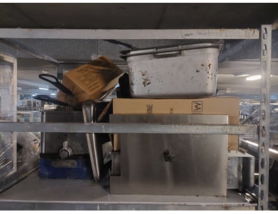 Commercial stainless steel storage cabinet with tw...