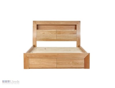 RRP $2,699 Clovelly Feature Queen Bed Frame With G...
