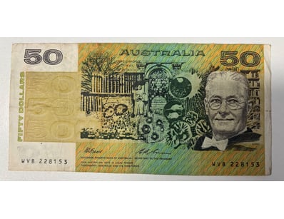 AUSTRALIAN $50 POLYMER BANKNOTE, R515 (VF)

CV: ...