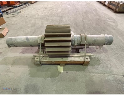 Large Unused Industrial Pinion Spur Gear and Shaft...