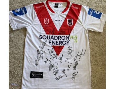 ST GEORGE DRAGONS 2026 SIGNED SQUAD JERSEY 

A Sai...