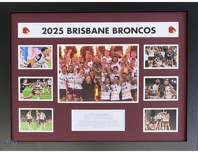 BRISBANE BRONCOS, 2025 NRL PREMIERS

Framed Using ...