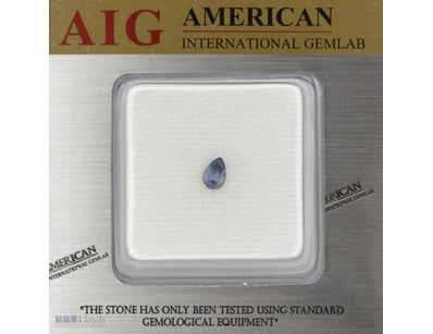 0.71CT CERTIFIED, NATURAL TANZANITE     

Pear Fac...
