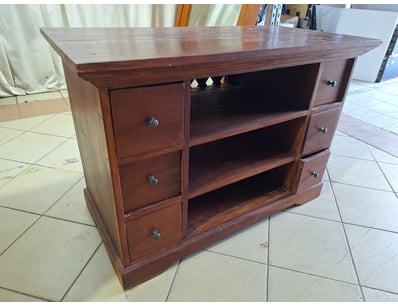 Storage Unit, Timber Style, Brown Finish 

Dimen...