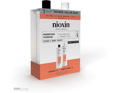 RRP $165 Nioxin Scalp + Hair Thickening System 4 S...