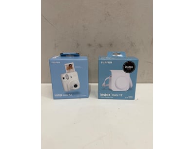 Fujifilm Instax Mini 12 instant camera bundle in C...