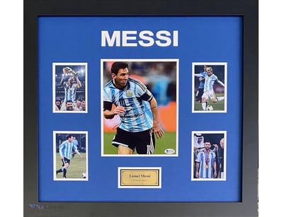 LIONEL MESSI PERSOANLLY SIGNED 10" X 8" PHOTOGRAPH...