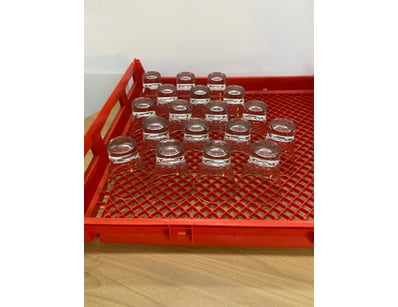Large late glasses. Clear finish. 12cm x 11cm. 

S...