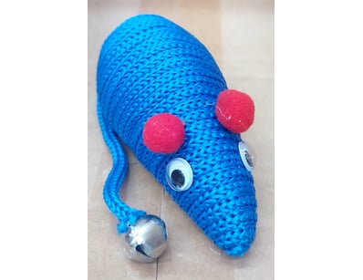 BOX LOT - QTY  x  48  blue mesh cat toys by Select...