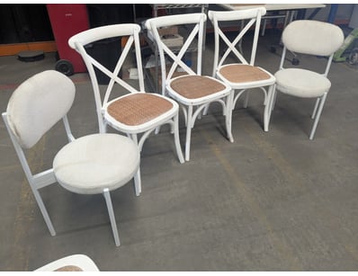 Assorted lot of Chairs, includes Chairs with Ratta...