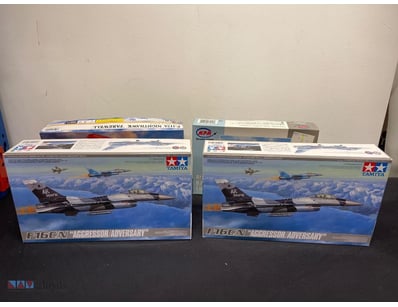 COLLECTION OF FOUR AIRCRAFT MODEL KITS - TAMIYA F-...