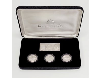 THE SILVER DOLLARS 1990 MASTERPIECES IN SILVER FOU...
