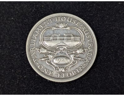 1927 AUSTRALIAN PARLIAMENT HOUSE FLORIN

Conditi...